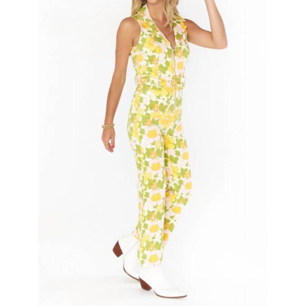 SHOW ME YOUR MUMU Jacksonville Cropped Jumpsuit in fresh floral